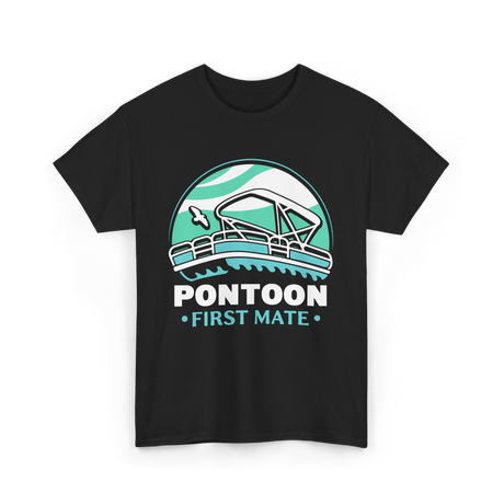 Pontoon First Mate Boating T-Shirt - Black