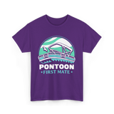 Pontoon First Mate Boating T-Shirt - Purple