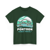 Pontoon First Mate Boating T-Shirt - Forest Green