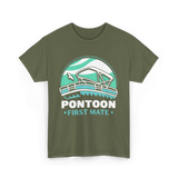 Pontoon First Mate Boating T-Shirt - Military Green