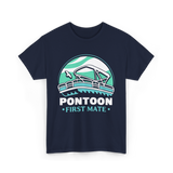 Pontoon First Mate Boating T-Shirt - Navy