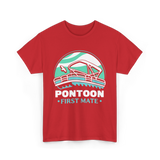 Pontoon First Mate Boating T-Shirt - Red