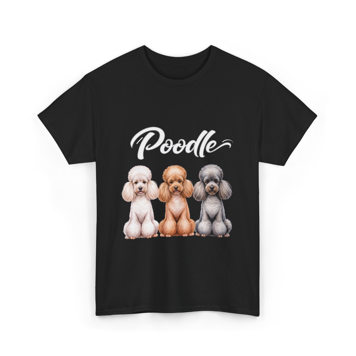 Poodle Dog Breeds Poodle T-Shirt - Black