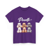 Poodle Dog Breeds Poodle T-Shirt - Purple