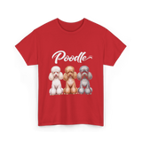 Poodle Dog Breeds Poodle T-Shirt - Red