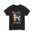 Poodle Mama Colorful Poodle T-Shirt - Black