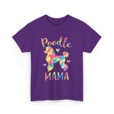 Poodle Mama Colorful Poodle T-Shirt - Purple