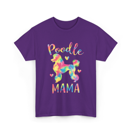 Poodle Mama Colorful Poodle T-Shirt - Purple