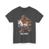 Pool Party Bigfoot Unicorn T-Shirt - Dark Heather