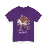 Pool Party Bigfoot Unicorn T-Shirt - Purple