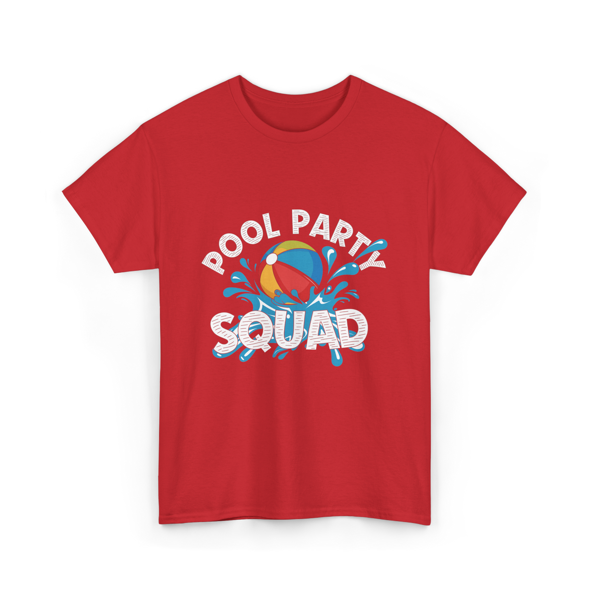 Pool Party Squad Pool Party T-Shirt - Red