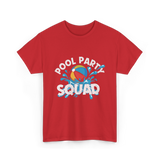 Pool Party Squad Pool Party T-Shirt - Red