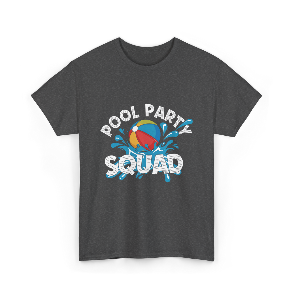 Pool Party Squad Pool Party T-Shirt - Dark Heather