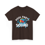 Pool Party Squad Pool Party T-Shirt - Dark Chocolate