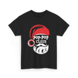 Pop-Pop Claus Christmas Grandpa T-Shirt - Black