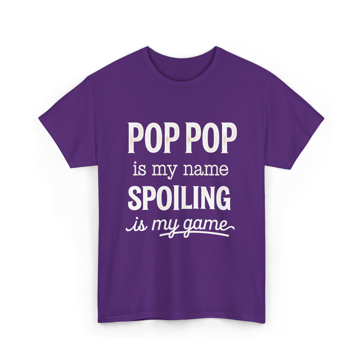 Pop Pop Is My Name Grandpa T-Shirt - Purple