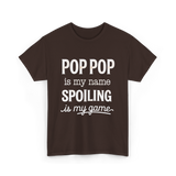 Pop Pop Is My Name Grandpa T-Shirt - Dark Chocolate