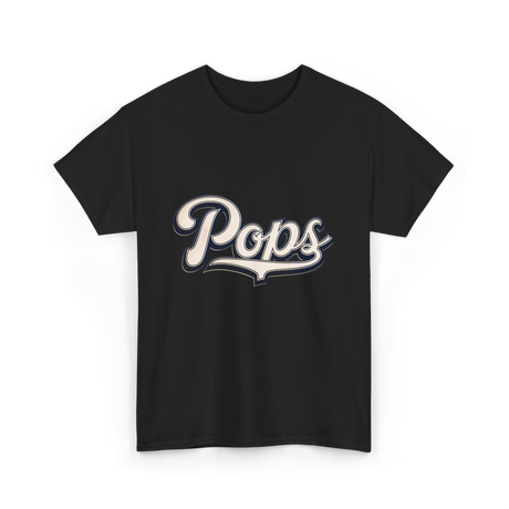 Pops Grandpa Pops T-Shirt - Black