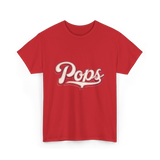 Pops Grandpa Pops T-Shirt - Red