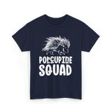 Porcupine Squad Porcupine Animal T-Shirt - Navy