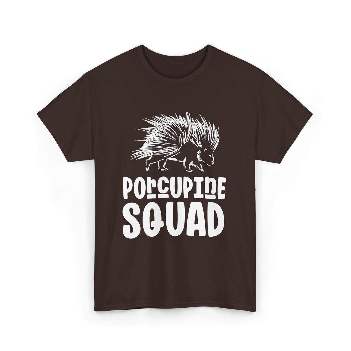 Porcupine Squad Porcupine Animal T-Shirt - Dark Chocolate