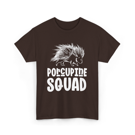 Porcupine Squad Porcupine Animal T-Shirt - Dark Chocolate