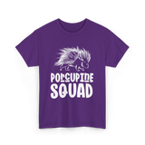 Porcupine Squad Porcupine Animal T-Shirt - Purple