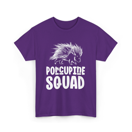 Porcupine Squad Porcupine Animal T-Shirt - Purple