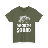 Porcupine Squad Porcupine Animal T-Shirt - Military Green