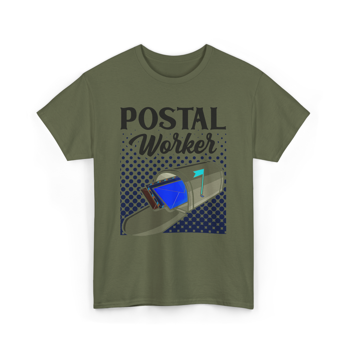 Postal Worker Mail Carrier T-Shirt - Military Green