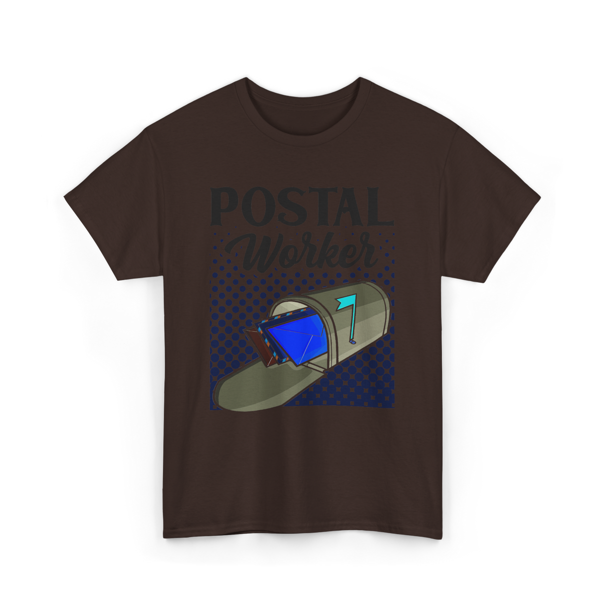 Postal Worker Mail Carrier T-Shirt - Dark Chocolate