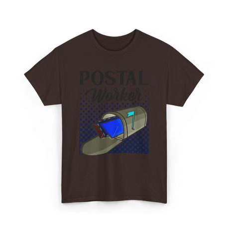 Postal Worker Mail Carrier T-Shirt - Dark Chocolate