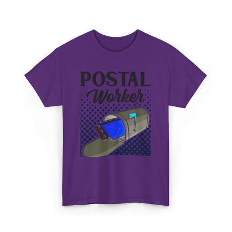 Postal Worker Mail Carrier T-Shirt - Purple