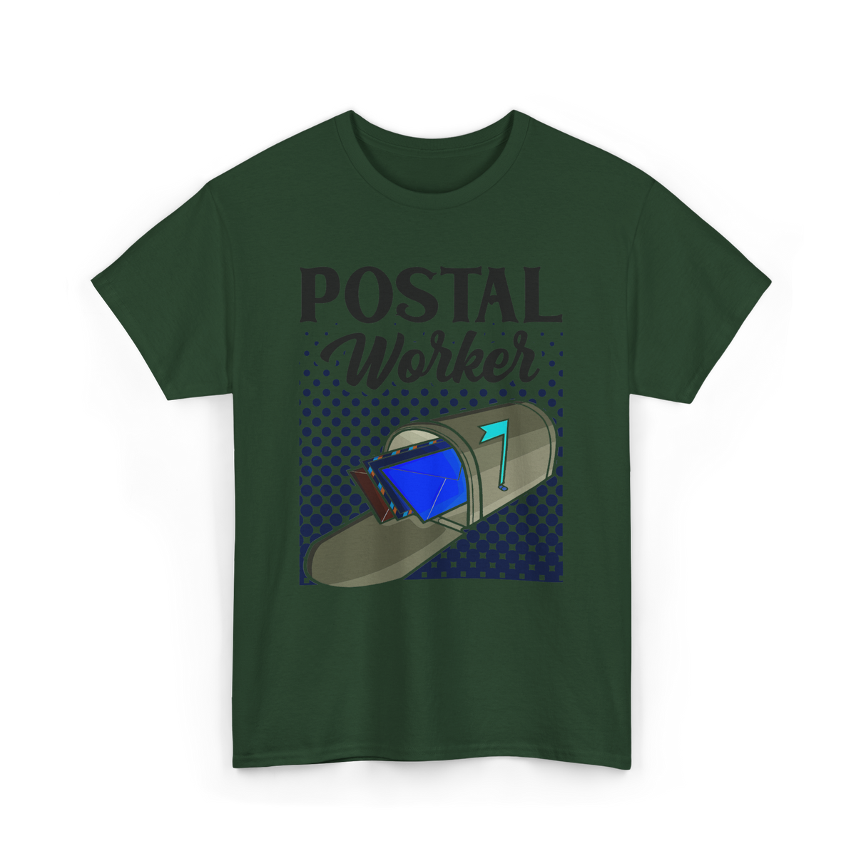 Postal Worker Mail Carrier T-Shirt - Forest Green