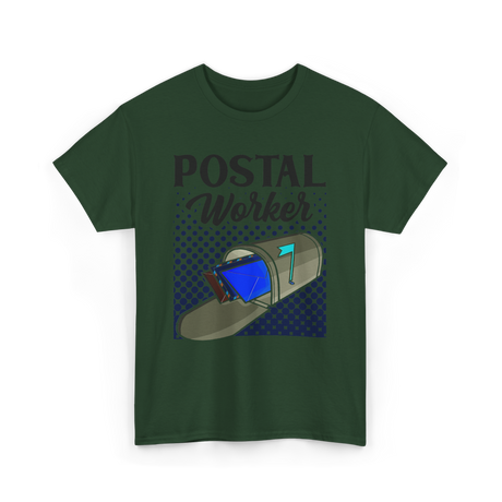 Postal Worker Mail Carrier T-Shirt - Forest Green