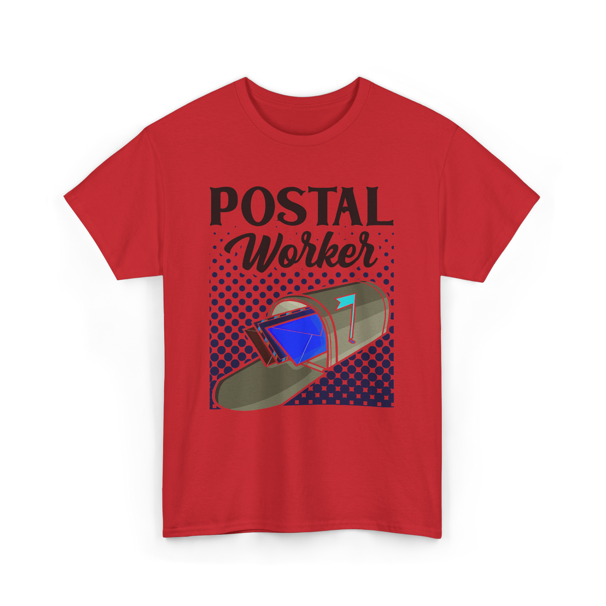 Postal Worker Mail Carrier T-Shirt - Red