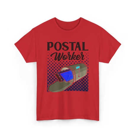 Postal Worker Mail Carrier T-Shirt - Red