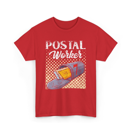 Postal Worker Mailman Career T-Shirt - Red