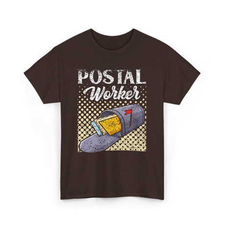 Postal Worker Mailman Career T-Shirt - Dark Chocolate