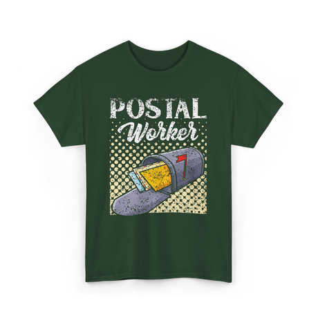 Postal Worker Mailman Career T-Shirt - Forest Green