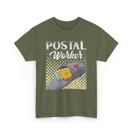 Postal Worker Mailman Career T-Shirt - Military Green