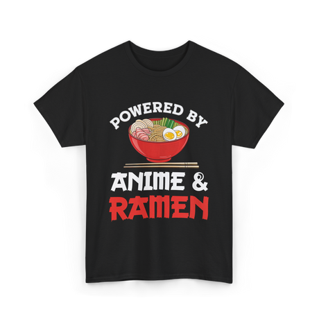 Powered by Anime Ramen T-Shirt - Black