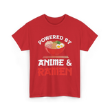 Powered by Anime Ramen T-Shirt - Red