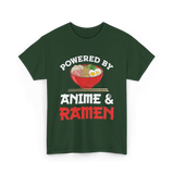 Powered by Anime Ramen T-Shirt - Forest Green