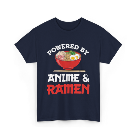 Powered by Anime Ramen T-Shirt - Navy