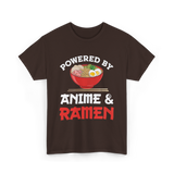 Powered by Anime Ramen T-Shirt - Dark Chocolate