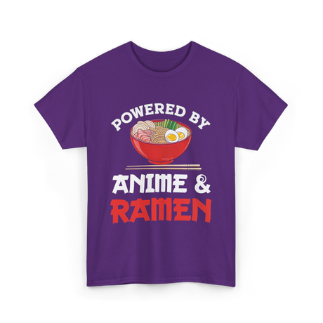 Powered by Anime Ramen T-Shirt - Purple