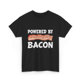 Powered By Bacon Bacon Lover T-Shirt - Black