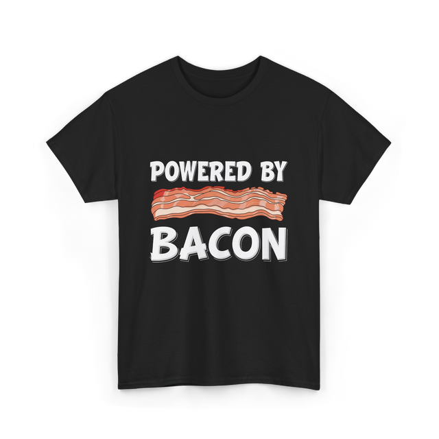 Powered By Bacon Bacon Lover T-Shirt - Black