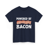 Powered By Bacon Bacon Lover T-Shirt - Navy